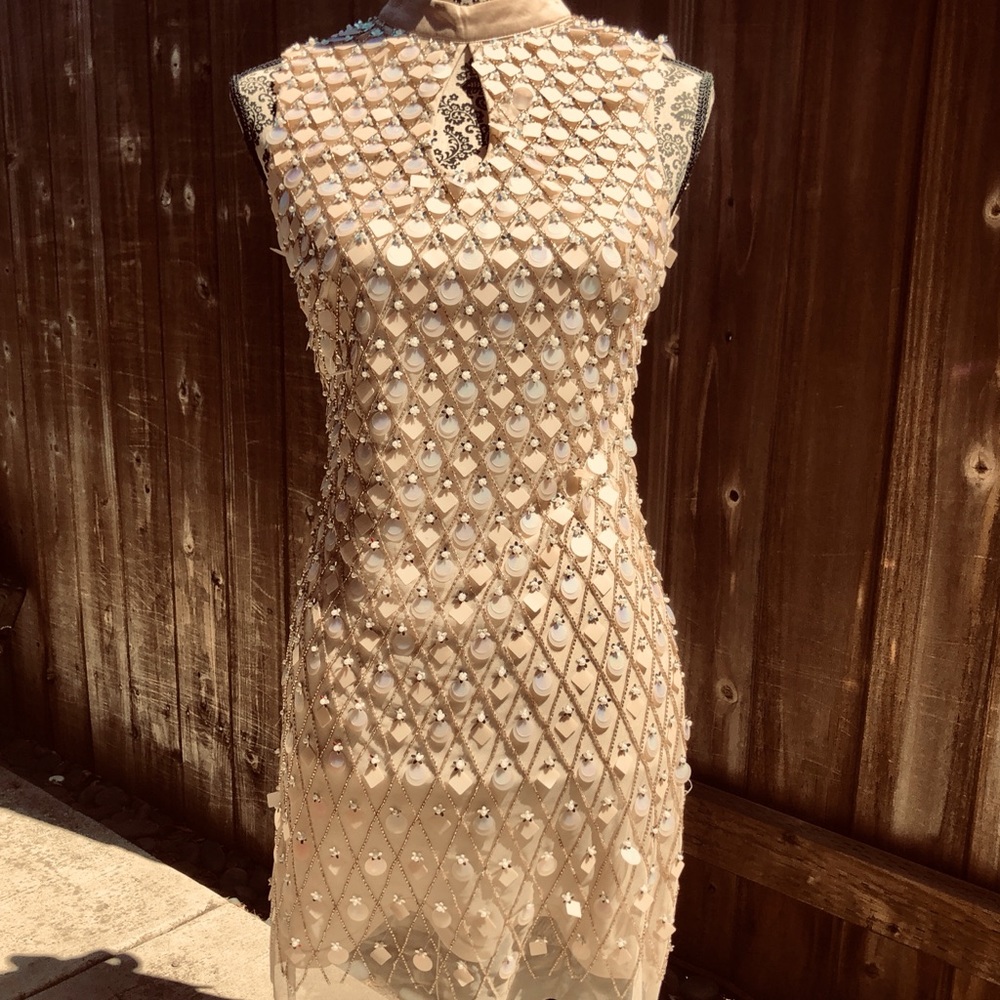 Beaded Backless Beauty Brings a Bow!